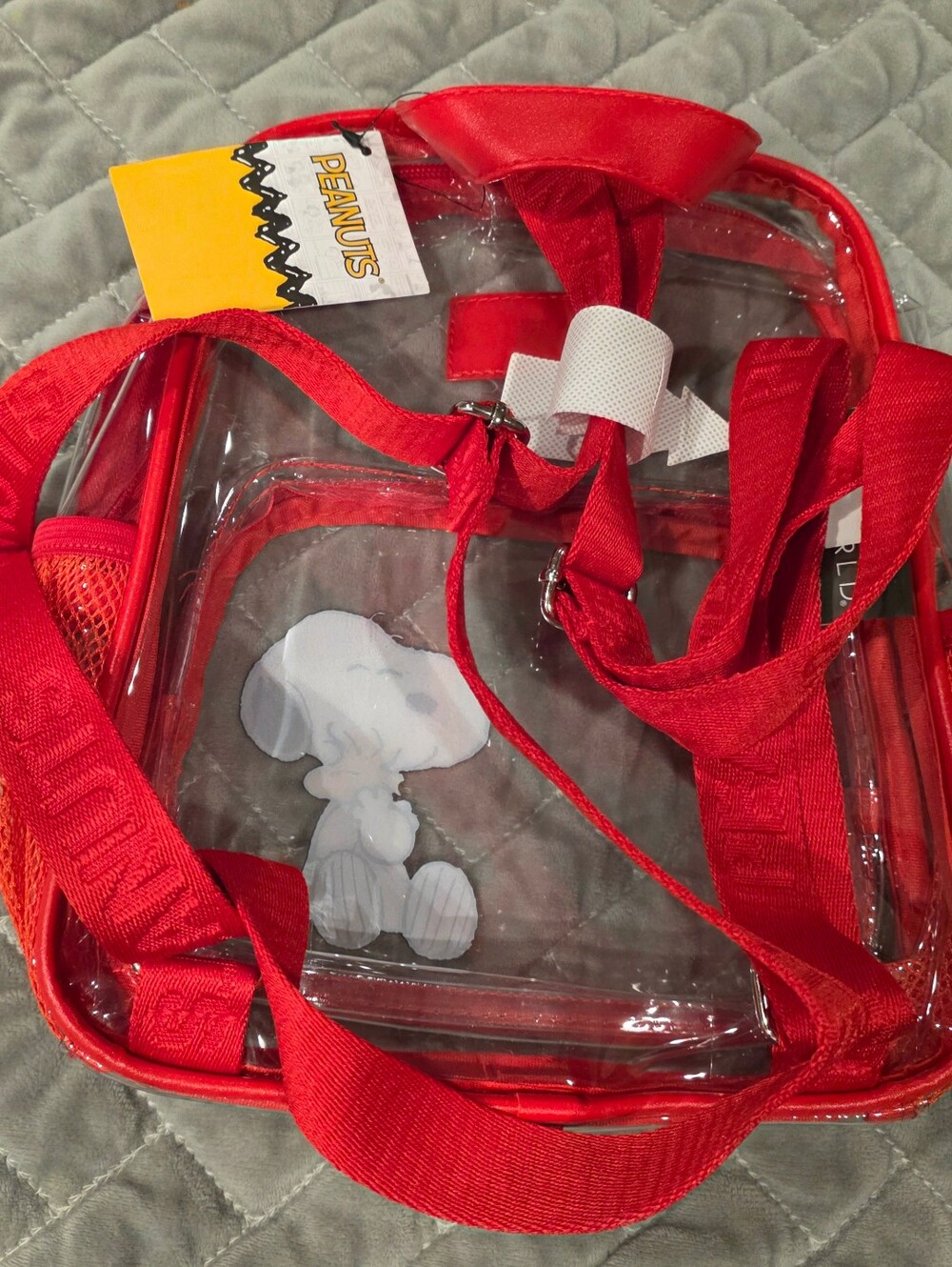 Peanuts Snoopy & Woodstock Clear 10-inch Mini Backpack - Picture 3 of 3